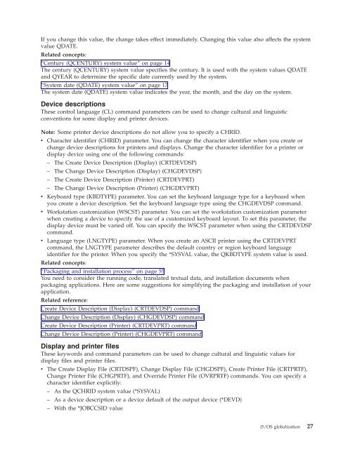 System i: Programming i5/OS globalization - e IBM Tivoli Composite ...