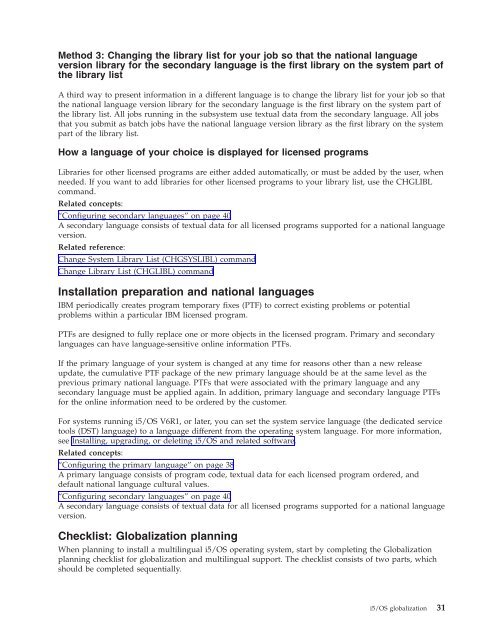 System i: Programming i5/OS globalization - e IBM Tivoli Composite ...