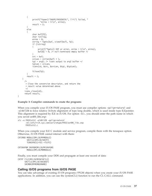 System i: Programming i5/OS PASE - IBM