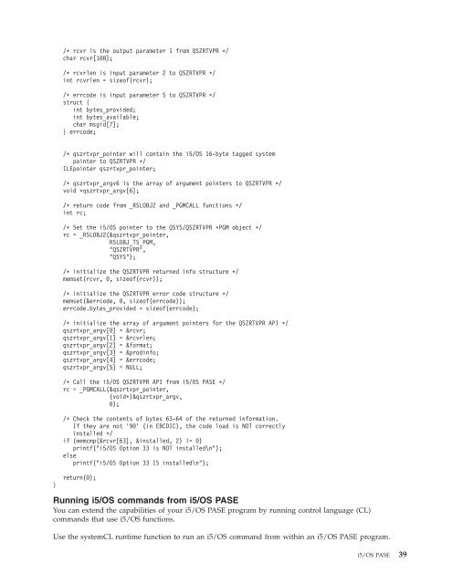 System i: Programming i5/OS PASE - IBM