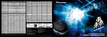 HTP-RS70 / HTP-RS50 / HTP-RS30 - Pioneer
