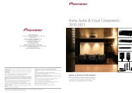 Home Audio & Visual Components 2010-2011 - Pioneer