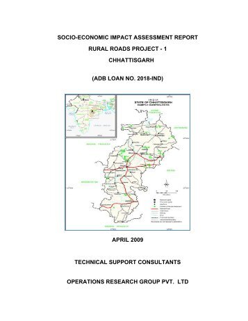 socio-economic impact assessment report rural roads project - pmgsy