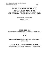 PART II ANNEXURES TO ACCOUNTS MANUAL OF PMGSY ...