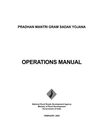 Operations Manual - Feb 2005 - pmgsy