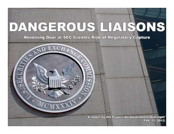 Dangerous Liaisons: Revolving Door at SEC Creates Risk