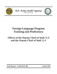 Foreign Language Program Training and Proficiency