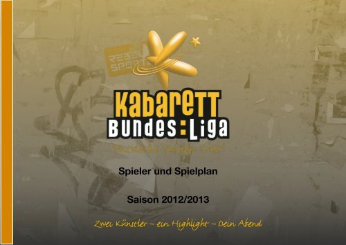 Spielplan der Kabarett-Bundesliga für die Saison 2012