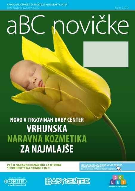 VRHUNSKA NARAVNA KOZMETIKA ZA NAJMLAJŠE - Baby Center