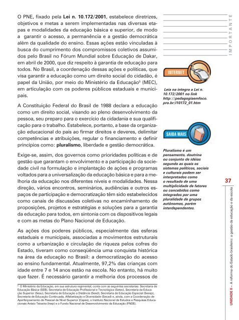 Formação Pedagógica - Gestão da Educação Escolar - Portal do ...