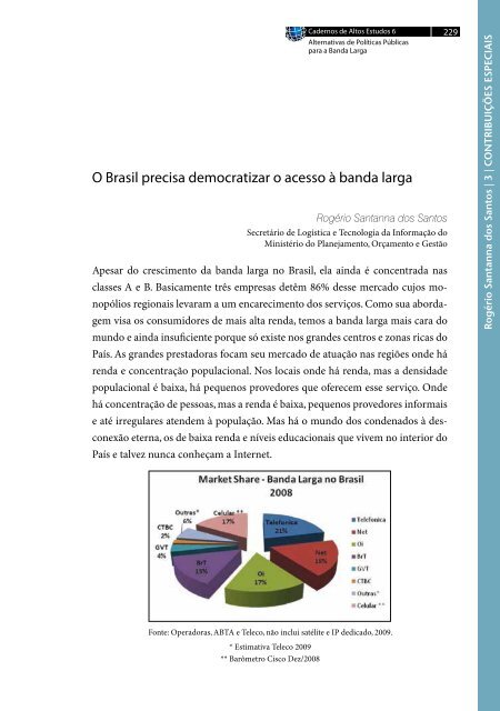 Alternativas de Políticas Públicas para a Banda Larga - Portal do ...