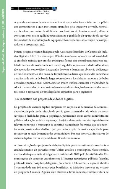 Alternativas de Políticas Públicas para a Banda Larga - Portal do ...