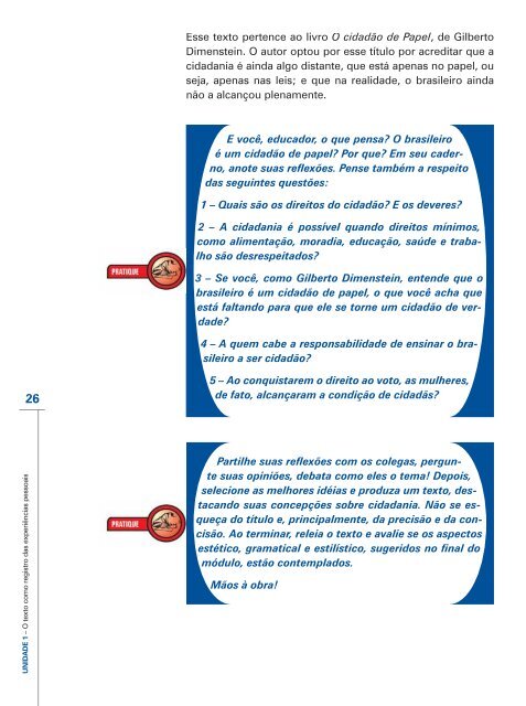 Produção Textual na Educação - Portal do Professor - Ministério da ...