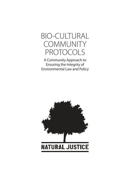 BIO-CULTURAL COMMUNITY PROTOCOLS - Portal do Professor