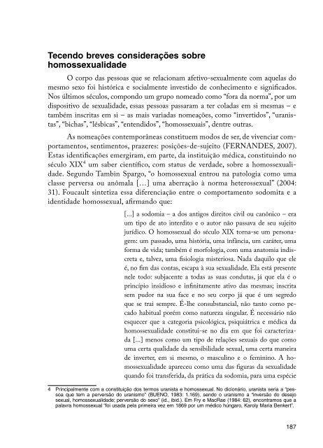 Diversidade Sexual na Educação: problematizações sobre a ...