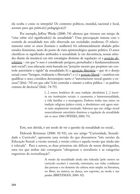 Diversidade Sexual na Educação: problematizações sobre a ...