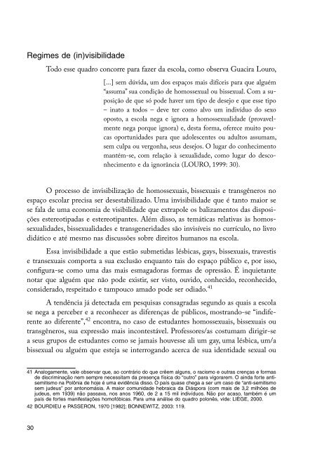 Diversidade Sexual na Educação: problematizações sobre a ...