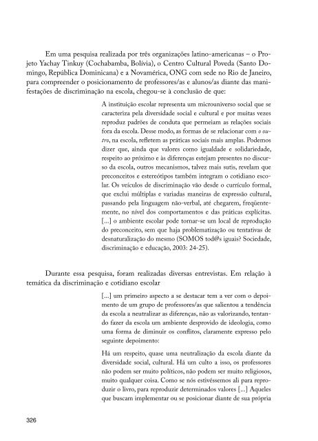 Diversidade Sexual na Educação: problematizações sobre a ...