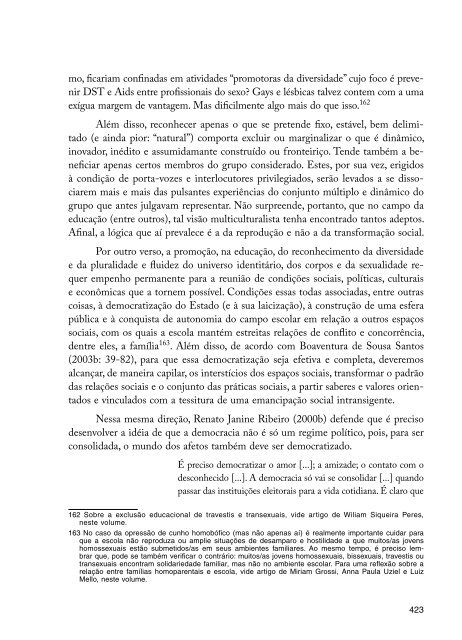 Diversidade Sexual na Educação: problematizações sobre a ...