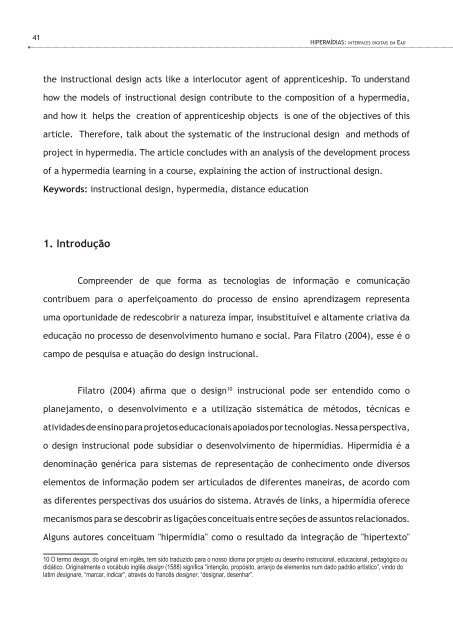 Interfaces Digitais em EaD - Portal do Professor - Ministério da ...