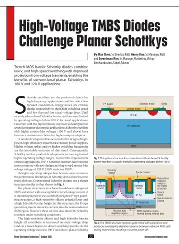 High-Voltage TMBS Diodes Challenge Planar ... - Power Electronics