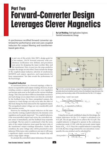 Forward-Converter Design Leverages Clever ... - Power Electronics