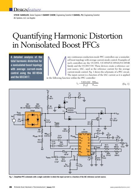 Quantifying Harmonic Distortion in Nonisolated ... - Power Electronics