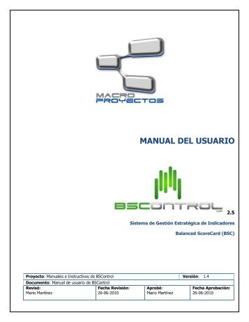 Manual Balanced ScoreCard - PQR