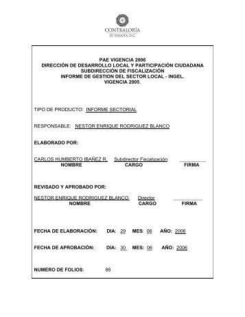 Informe de Gestion del Sector Local - INGEL Vigencia 2005.pdf