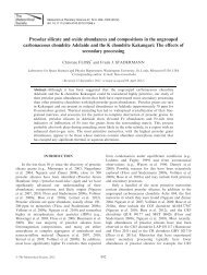 Presolar silicate and oxide abundances and compositions in the ...