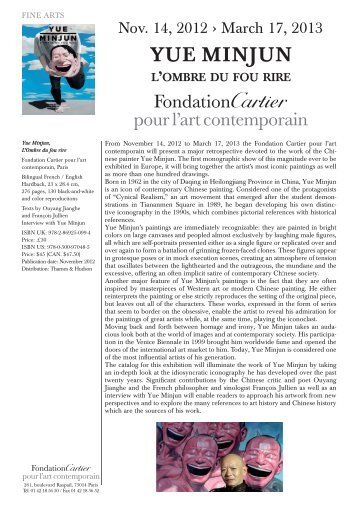 YUE MINJUN - Fondation Cartier pour l'art contemporain - Cartier
