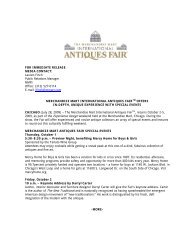 FOR IMMEDIATE RELEASE - Press - The Merchandise Mart