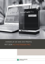 hANDelN SIe WIe DIe proFIS. mIt Dem ACtIvetrADer pro.