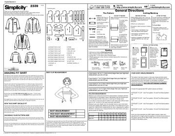 2339 General Directions - PrintSew