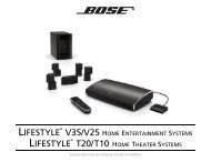 Lifestyle® V25 Home Entertainment System - Bose