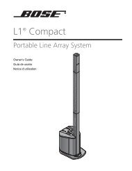 L1 Compact Owners Guide - Bose