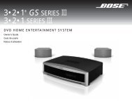 The Bose® Acoustimass® 5 Series III Speaker System