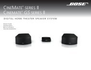 The Bose® Acoustimass® 5 Series III Speaker System