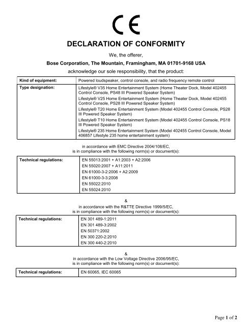 bose lifestyle v25 home entertainment system