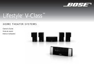 Lifestyle® V-Class - Bose