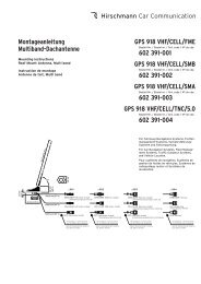 Montageanleitung Multiband-Dachantenne GPS 918 VHF/CELL ...