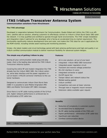 ITAS Data Sheet - M2M Connectivity