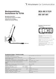 Montageanleitung Dachantenne für TETRA MCA 400 V FLEX 602 ...