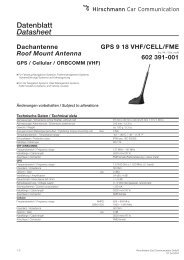 GPS 9 18 VHF/CELL/FME - Hirschmann Car Communication