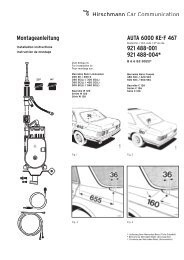 Montageanleitung AUTA 6000 KE-F 467 921 488-001 921 488-004*