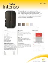Data Sheet - For professionals - Cochlear Americas
