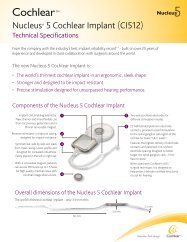 Nucleus® 5 Cochlear Implant (CI512) - For professionals - Cochlear ...