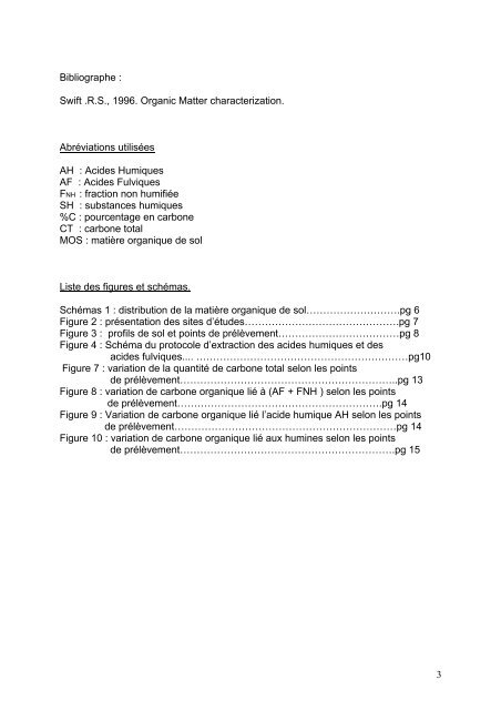 Extraction et quantification de la matière organique des - laboratoire ...