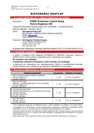 Extra Hygiene HD MSDS