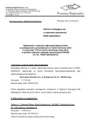 Ogłoszenie o wyborze najkorzystniejszej oferty - Przewozy ...